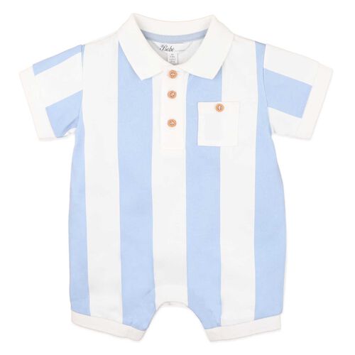 B&eacute;b&eacute; Max Stripe Rugby Romper